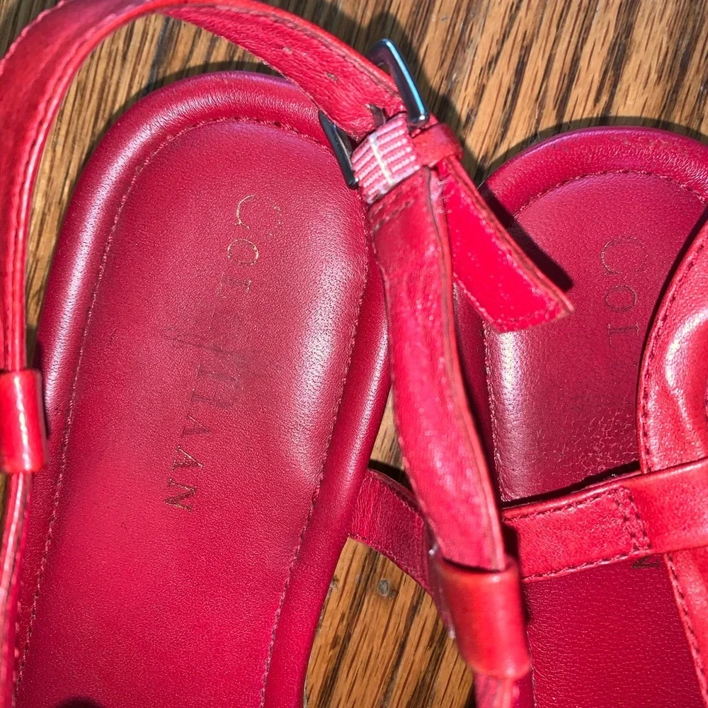 Cole Haan Leather Espadrille Thong Sandals